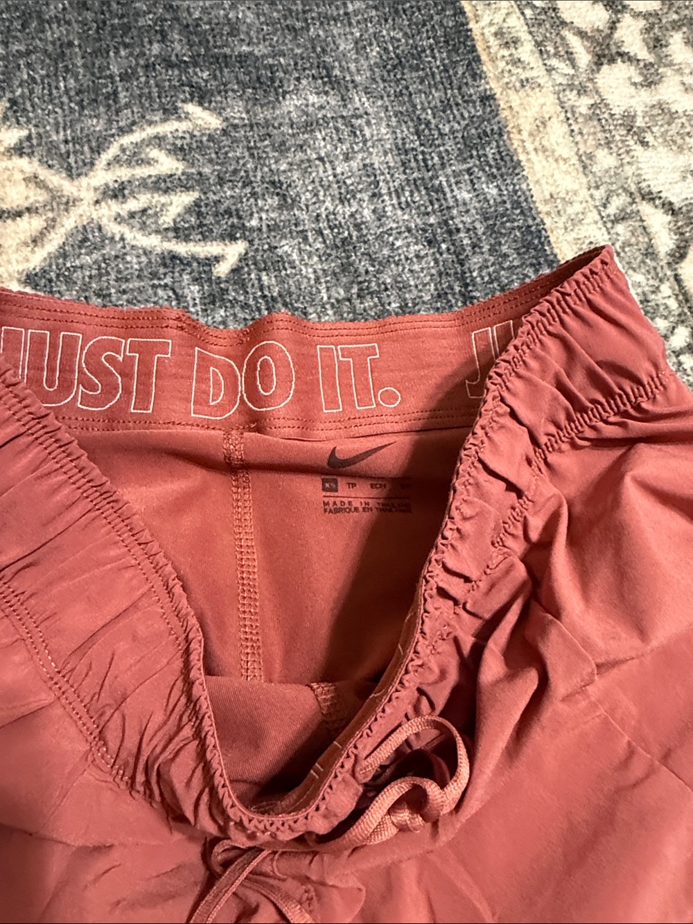 Nike Women's Running Shorts Duo - Coral and Light Gray - Picture 2 of 6